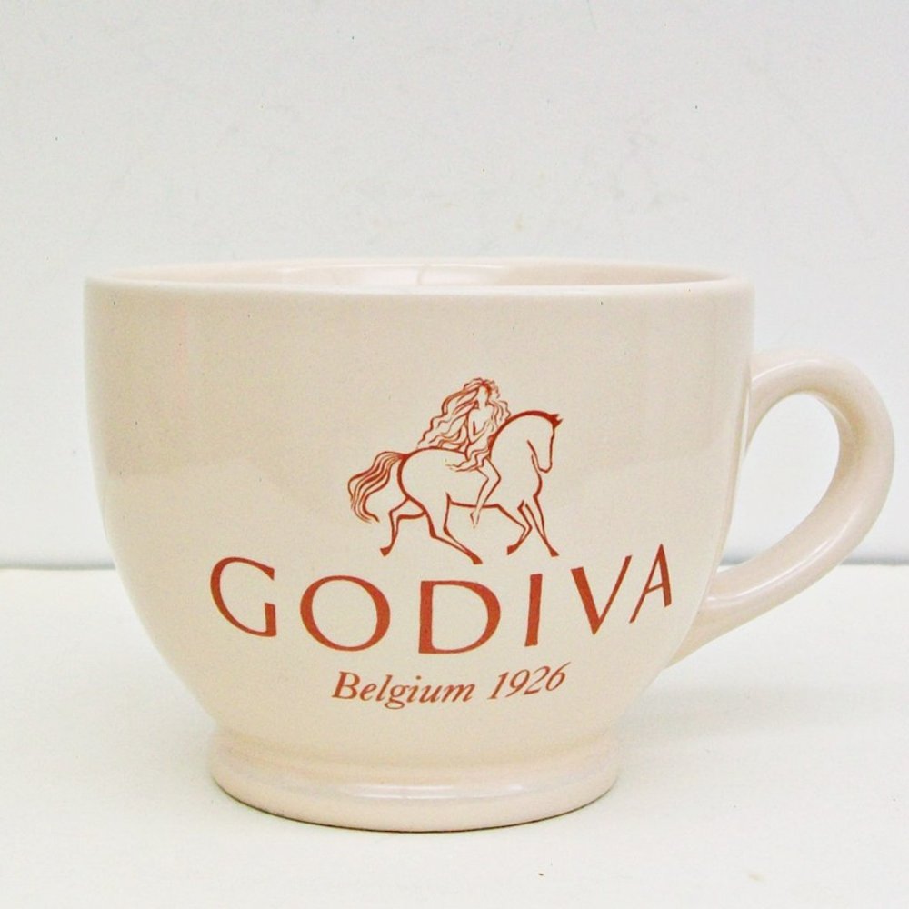 GODIVA Hot Chocolate Coffee Tea Cup Mug Nude Lady